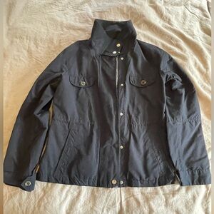 Massimo Dutti Dark Navy Military Jacket